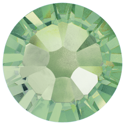 Chrysolite-Preciosa Flatback Rhinestones (Choose Size)