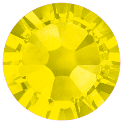 Citrine-Preciosa Hot Fix Flatback Rhinestones (Choose Size)