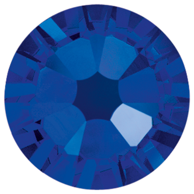 Cobalt-Preciosa Hot Fix Flatback Rhinestones (Choose Size)