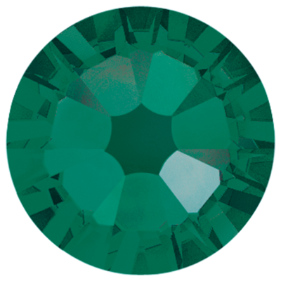Emerald-Preciosa Hot Fix Flatback Rhinestones (Choose Size)