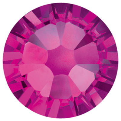 Fuchsia-Preciosa Flatback Rhinestones (Choose Size)