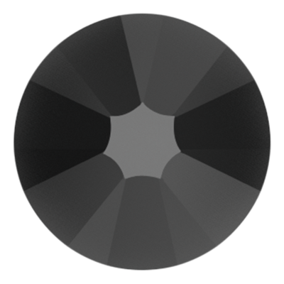 Jet-Preciosa Hot Fix Flatback Rhinestones (Choose Size)