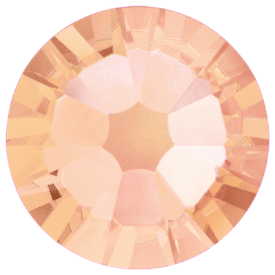 Light Peach-Preciosa Hot Fix Flatback Rhinestones (Choose Size)