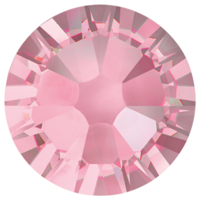 Light Rose-Preciosa Hot Fix Flatback Rhinestones (Choose Size)