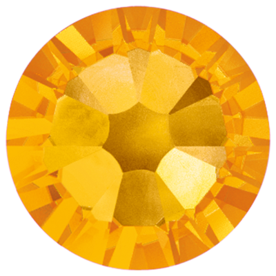 Sunflower-Preciosa Flatback Rhinestones (Choose Size)