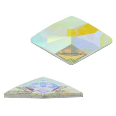 Swarovski 2709 Rhombus Flatback Rhinestone-Crystal AB (10mm x 6mm) (12PCS)