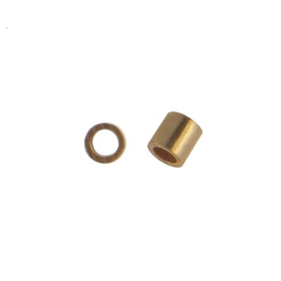2mm Crimp Tube Bead, Gold Filled (50 Pieces)