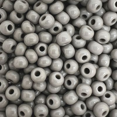 Czech Seed Beads Size 8/0 - Opaque Grey, (Approx. 1/2 LB , 250 Grams)