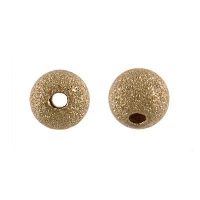 4mm Frosted Round Bead, 14K Gold-Filled (20 Pieces)