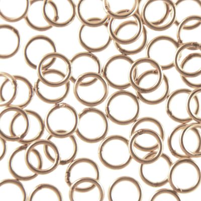 4mm x 22ga, Closed-Soldered Jump Ring, Gold Filled (50 Pieces)