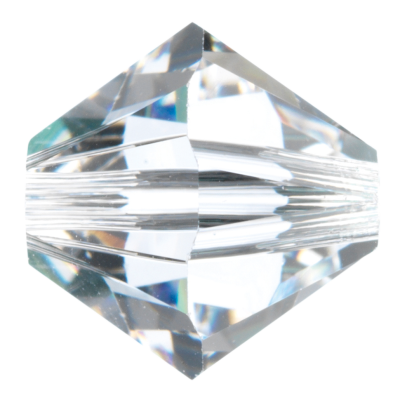 Preciosa Czech Crystal, Faceted Bicone Bead, Crystal (Choose Size)