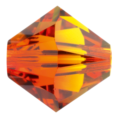 Preciosa Czech Crystal, Faceted Bicone Bead, Fireopal (Choose Size)