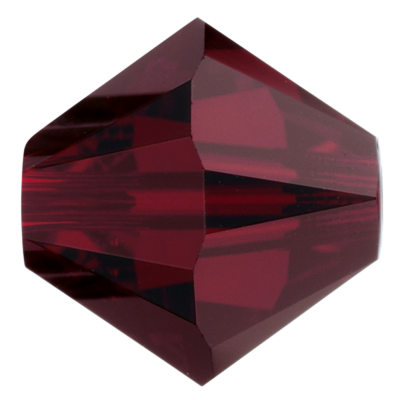 Preciosa Czech Crystal, Faceted Bicone Bead, Garnet (Choose Size)