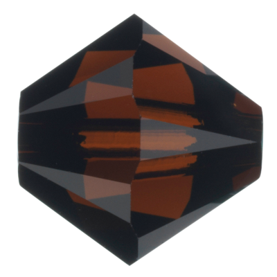 Preciosa Czech Crystal, Faceted Bicone Bead, Mocca (Choose Size)