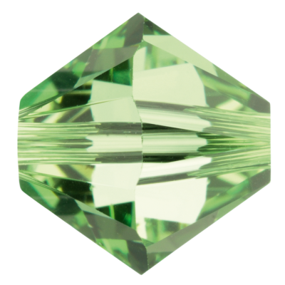 Preciosa Czech Crystal, Faceted Bicone Bead, Peridot (Choose Size)