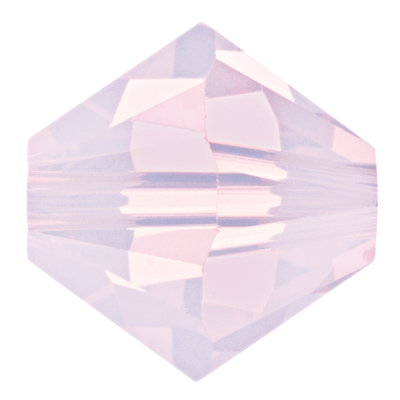 Preciosa Czech Crystal, Faceted Bicone Bead, Rose Water Opal (Choose Size)