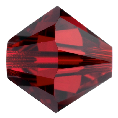 Preciosa Czech Crystal, Faceted Bicone Bead, Siam (Choose Size)