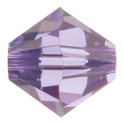 Preciosa Czech Crystal, Faceted Bicone Bead, Tanzanite (Choose Size)