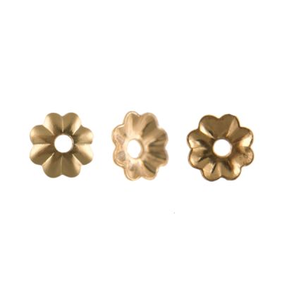5mm Flower Bead Cap, Gold Filled (25 Pieces)