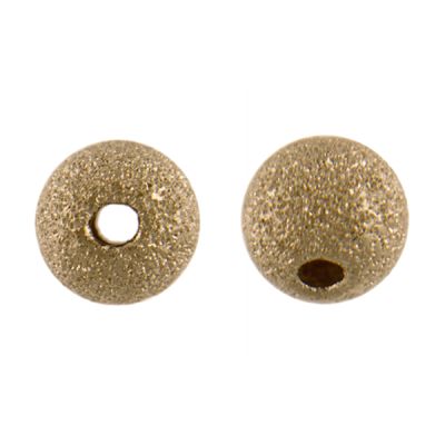 5mm Frosted Round Bead, 14K Gold-Filled (10 Pieces)