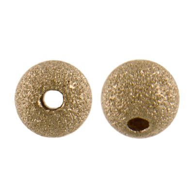 8mm Frosted Round Bead,14K Gold-Filled (5 Pieces)