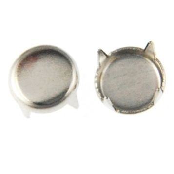 Flat Round Nailhead 70SS (Silver) (50 Pieces)