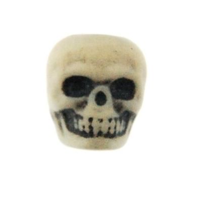 Skull Beads Antique Ivory (144 Pieces)