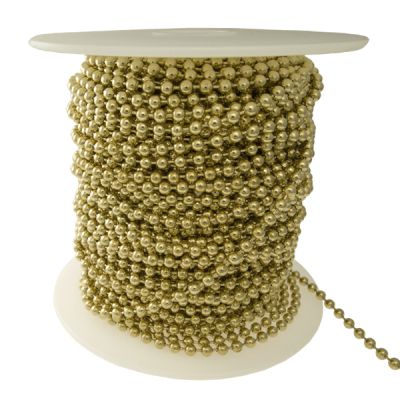 3.2mm Ball Chain-Brass (By Spool) (100FT)