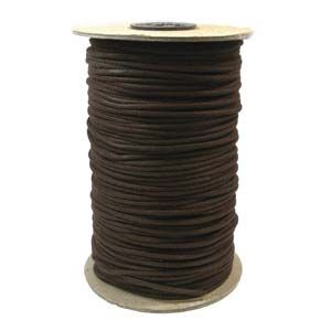 2MM Premium Wax Cotton Cord Brown (144Yards)