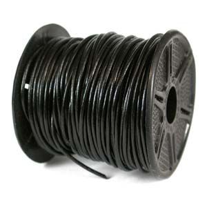 1MM Leather Cord-Black (25 Yards)