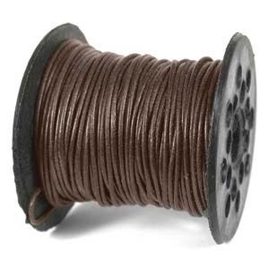 2MM Leather Cord-Brown (25 yards)