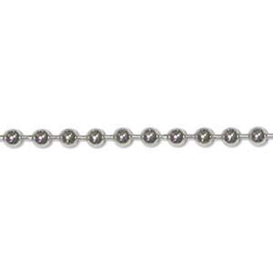 3.2mm Ball Chain-Silver (By Yard)