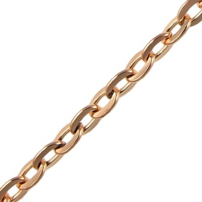 6mm x 4mm Metal Chain Gold (Per Yard)