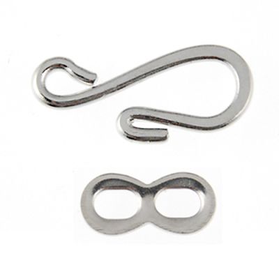 Hook & Eye Silver-Plated (36 Pieces)