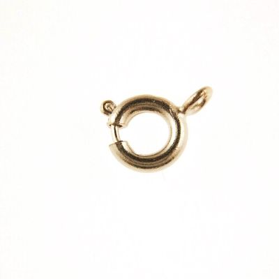 Spring Ring Clasp, 6MM Gold-Plated (36 Pieces)