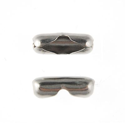 Ball-Chain Large Connector Silver-Plated (144 Pieces)