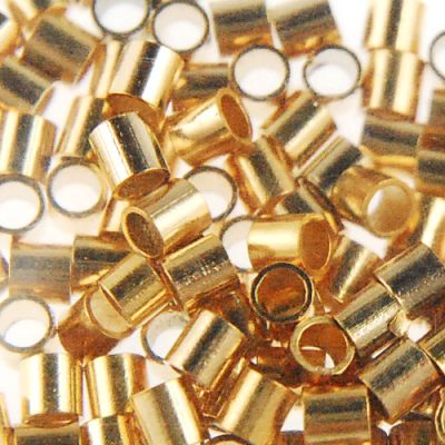 2.0MM Crimp Tube Gold-Plated-0.5 OZ (700pieces)