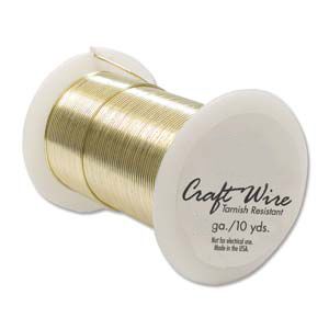 18 Ga.Non Tarnish Wire - Gold (10 Yards)