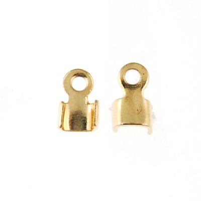 Cord End Small Gold-Plated (144 Pieces)