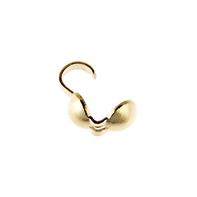 Bead Tip Clamshell Gold-Plated (72 Pieces)