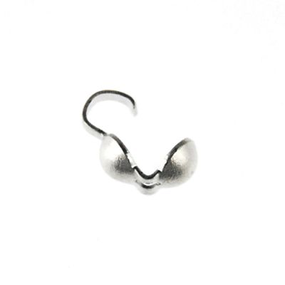 Bead Tip Clamshell Im.Rhodium (72 Pieces)