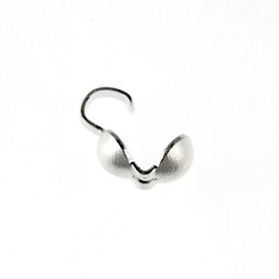 Bead Tip Clamshell Silver-Plated (144 Pieces)