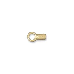 End Cap w/ Loop 1mm Gold-Plated (36 Pieces)