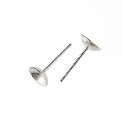 Post w/6MM Cup, Surgical Steel (144 Pieces)