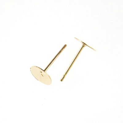 Post w/6MM Flat Pad, Gold-Plated (144 Pieces)