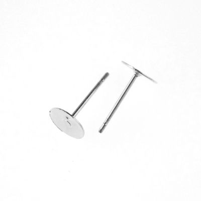 Post w/6MM Flat Pad, Surgical Steel (144 Pieces)