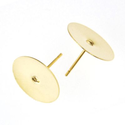 Post w/13MM Flat Pad, Gold-Plated (72 Pieces)