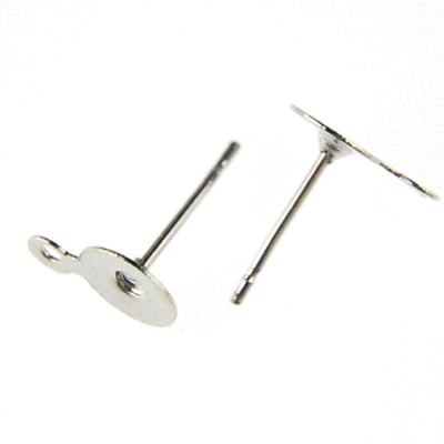 Post w/8MM Pad & Ring, Surgical Steel (72 Pieces)