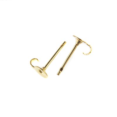 Post w/4MM Pad & Loop, Gold-Plated (72 Pieces)