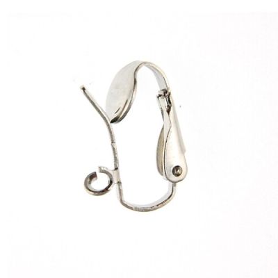 Ear Clip w/ Loop & No-Ball (Im.Rhodium) (72 Pieces)